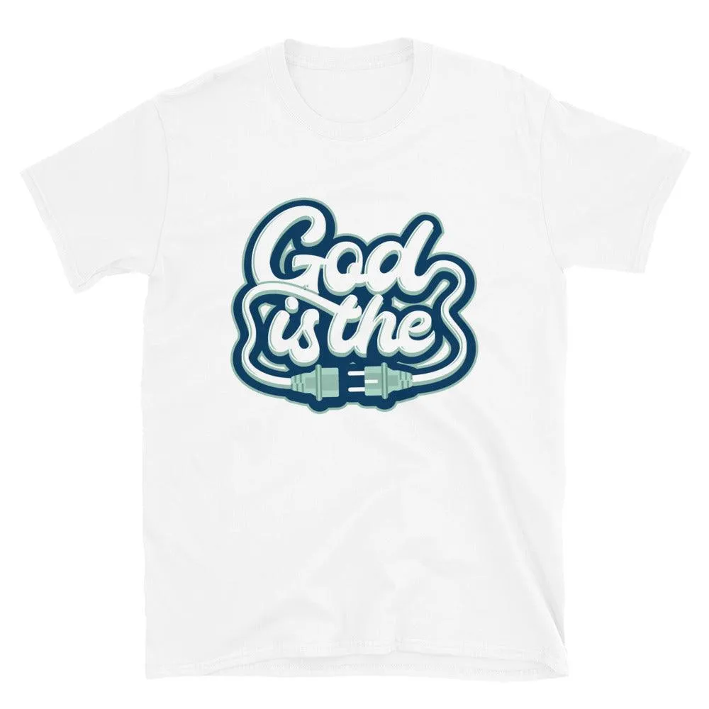 1 Mid Mystic Navy Mint Foam Shirt God Is