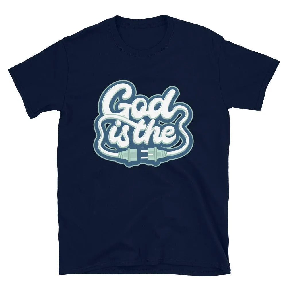 1 Mid Mystic Navy Mint Foam Shirt God Is