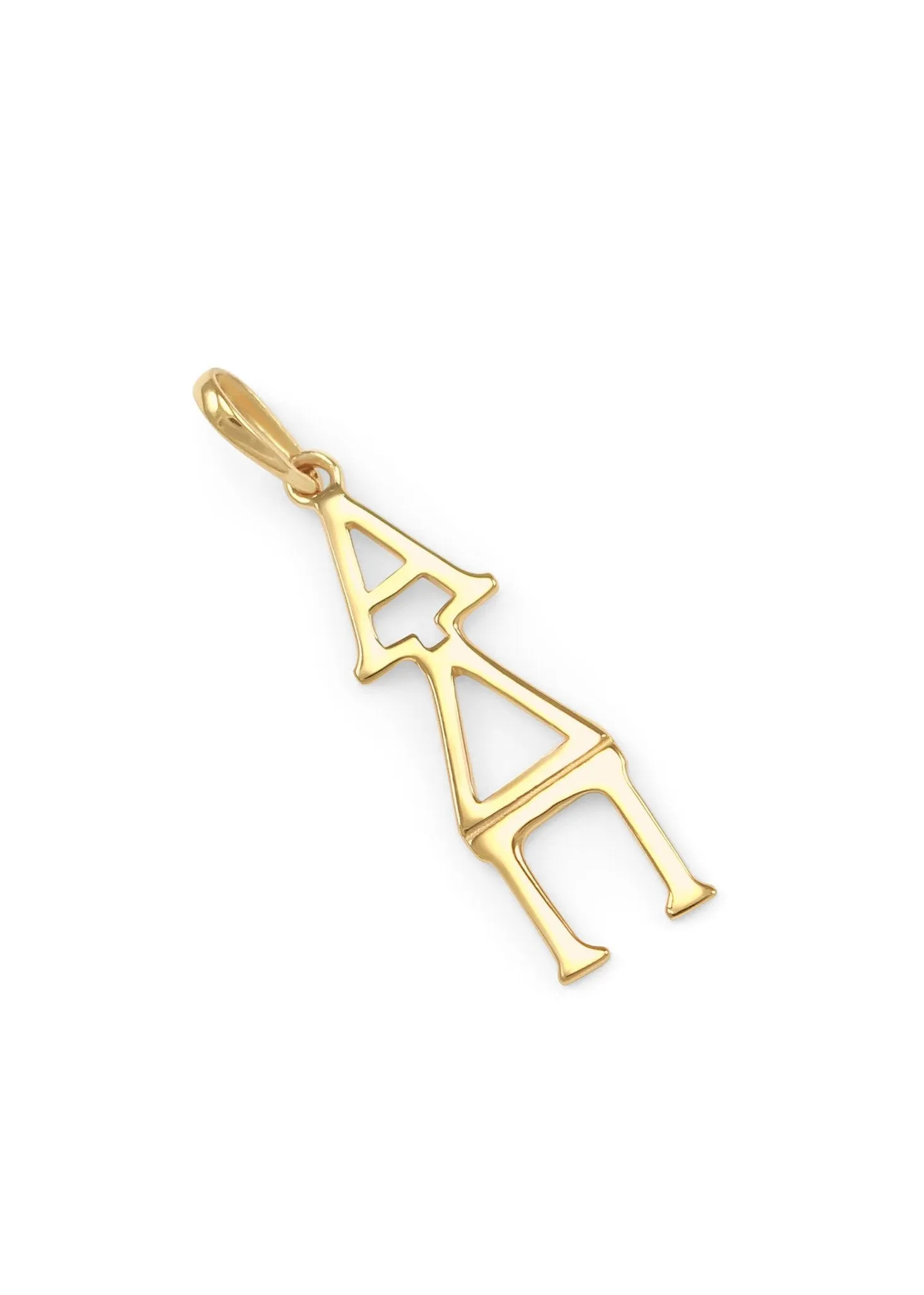 14k Solid Gold Alpha Delta Pi Lavaliere