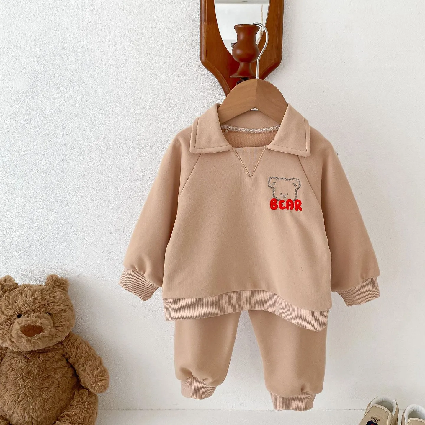 2 Pieces Set Baby Kid Boys Cartoon Hoodies Sweatshirts And Solid Color Pants Wholesale 23101958