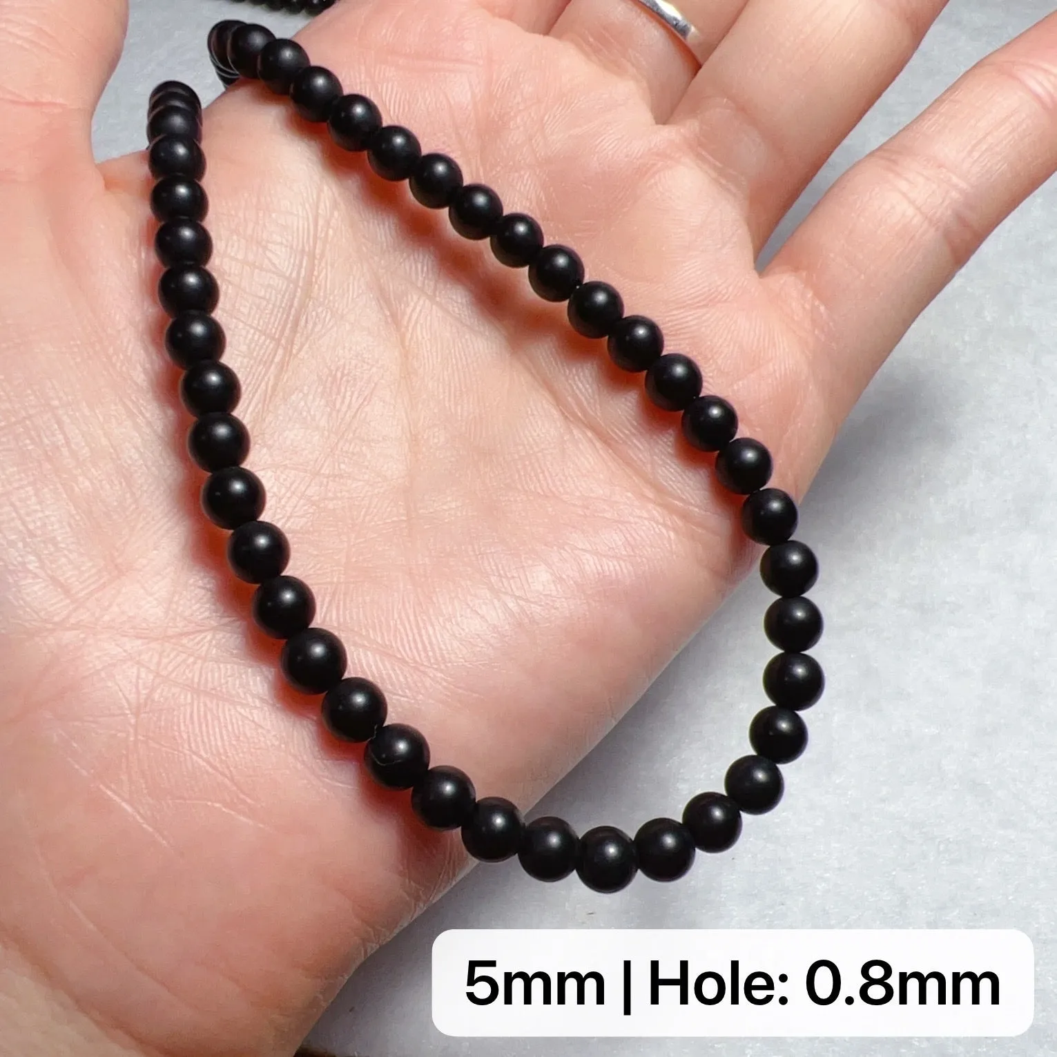 4-12mm Heat-treated Matte Black Onyx Round Bead Strands for DIY Jewelry Project