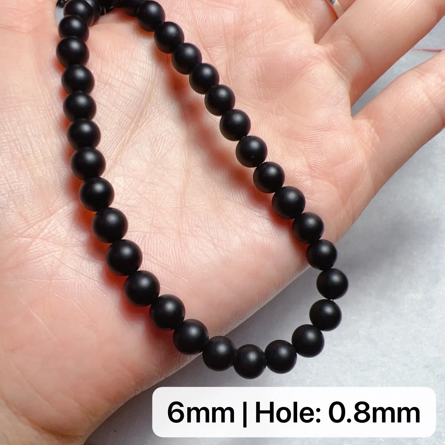 4-12mm Heat-treated Matte Black Onyx Round Bead Strands for DIY Jewelry Project