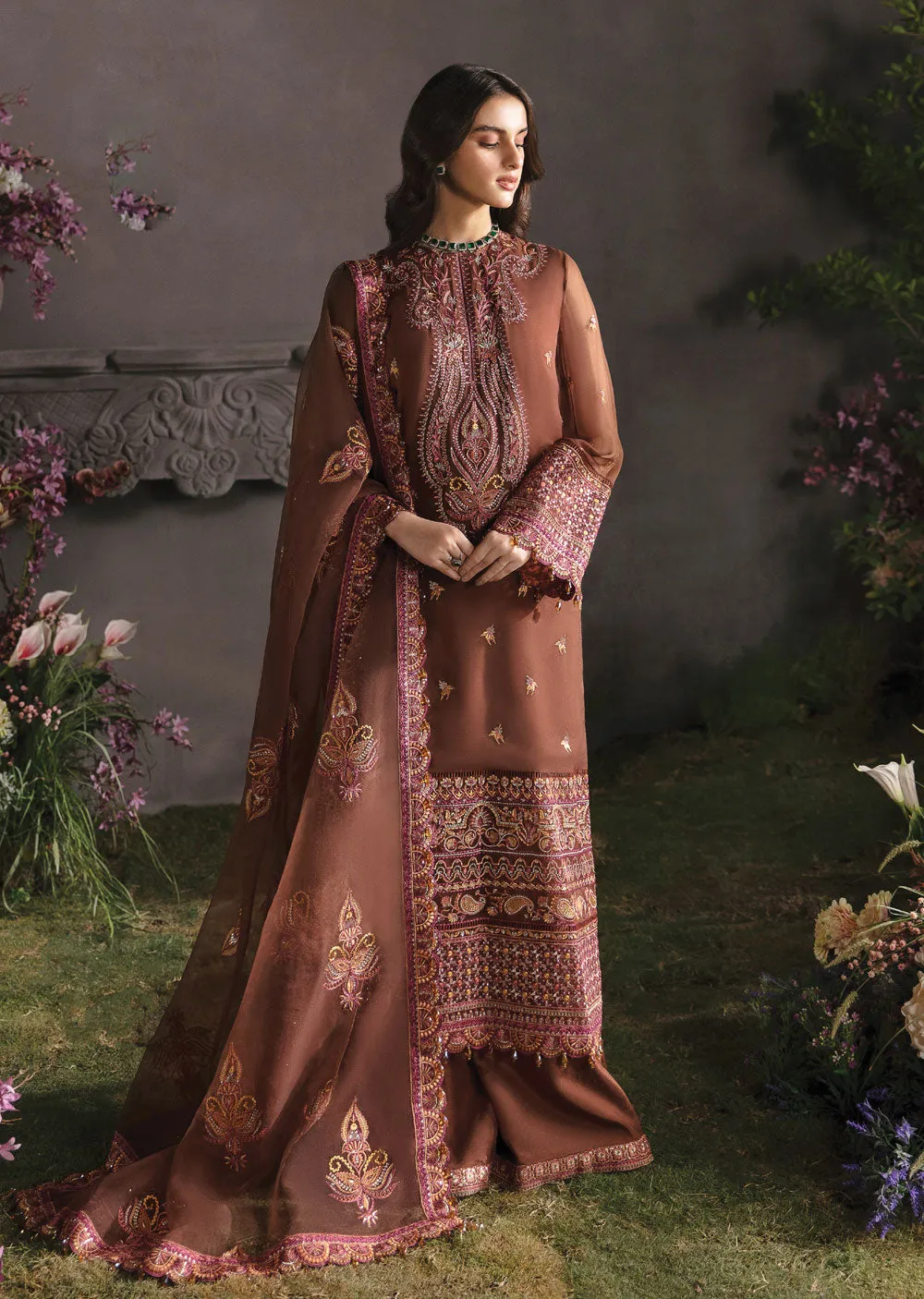 ACD-10 - Mahogany - Unstitched - La Fuchsia Luxury formals 2023