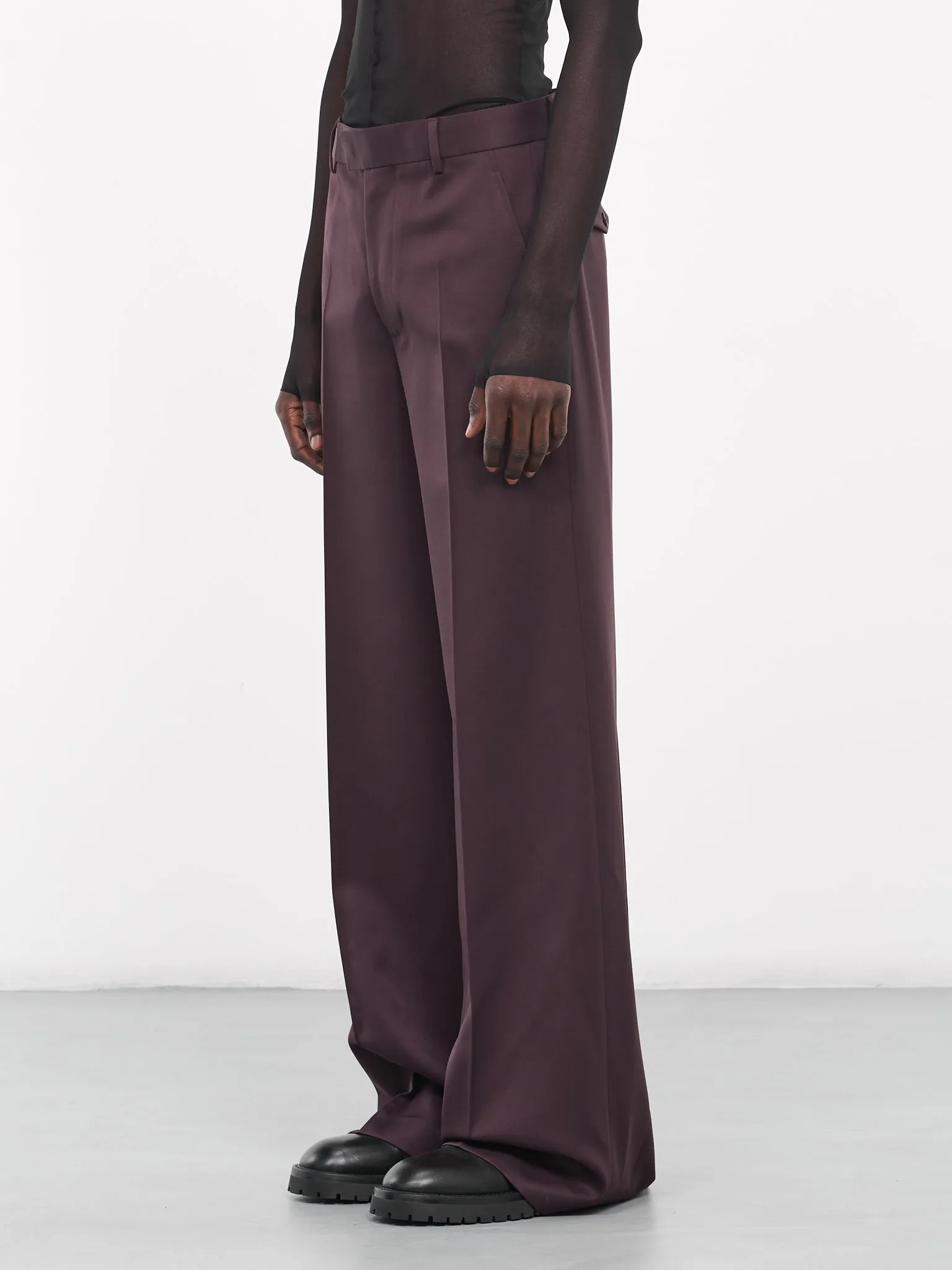 Achaz Trousers (B0011606-FA367-038-AUBERGINE)