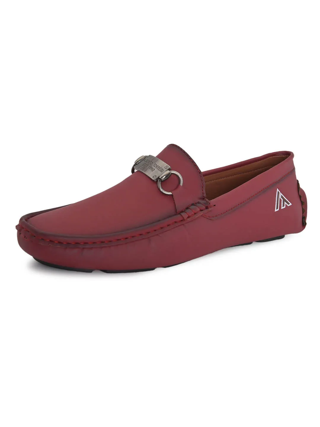 Alberto torresi Synthetic Bordo Casual Loafers