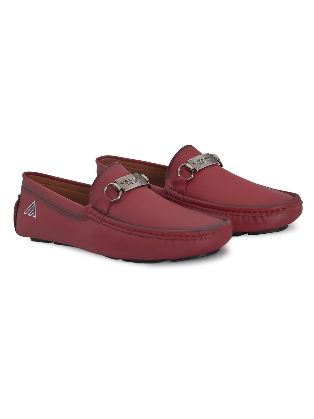 Alberto torresi Synthetic Bordo Casual Loafers