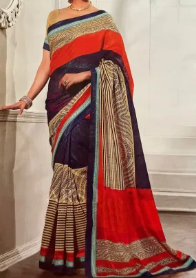 Alcheme Embroidered Dupion Silk Saree