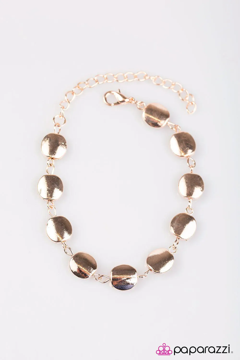 All The BRIGHT Moves Rose Gold Bracelet - Paparazzi Accessories