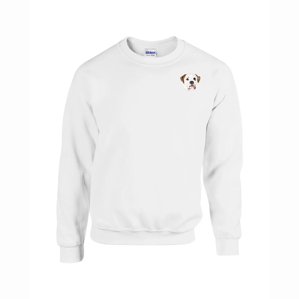 American Bulldog Embroidered Unisex Crewneck Sweatshirt