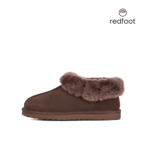 ANN CHOCOLATE SHEEPSKIN SLIPPER BOOTIE