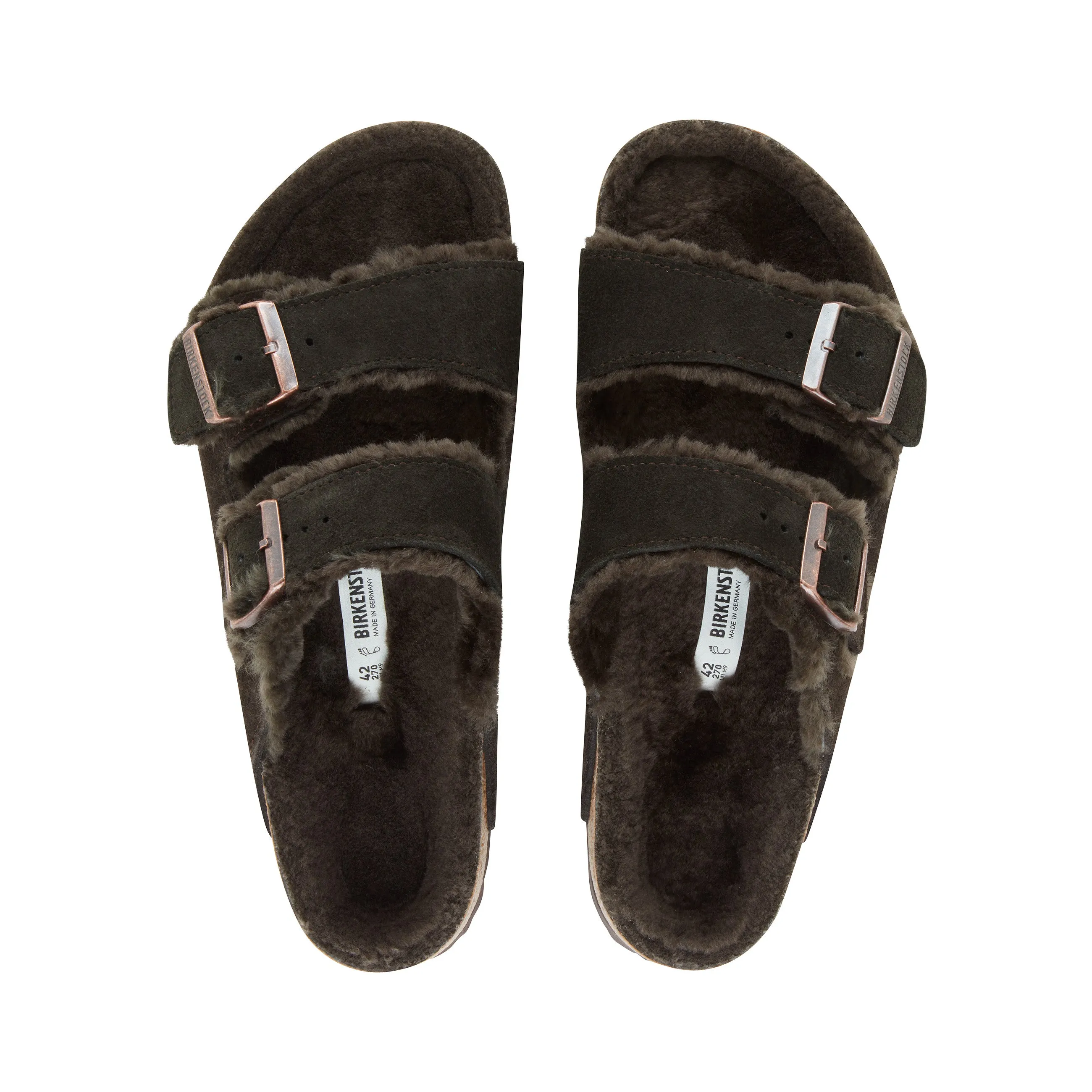 Arizona Shearling Mocca Suede Leather/Shearling