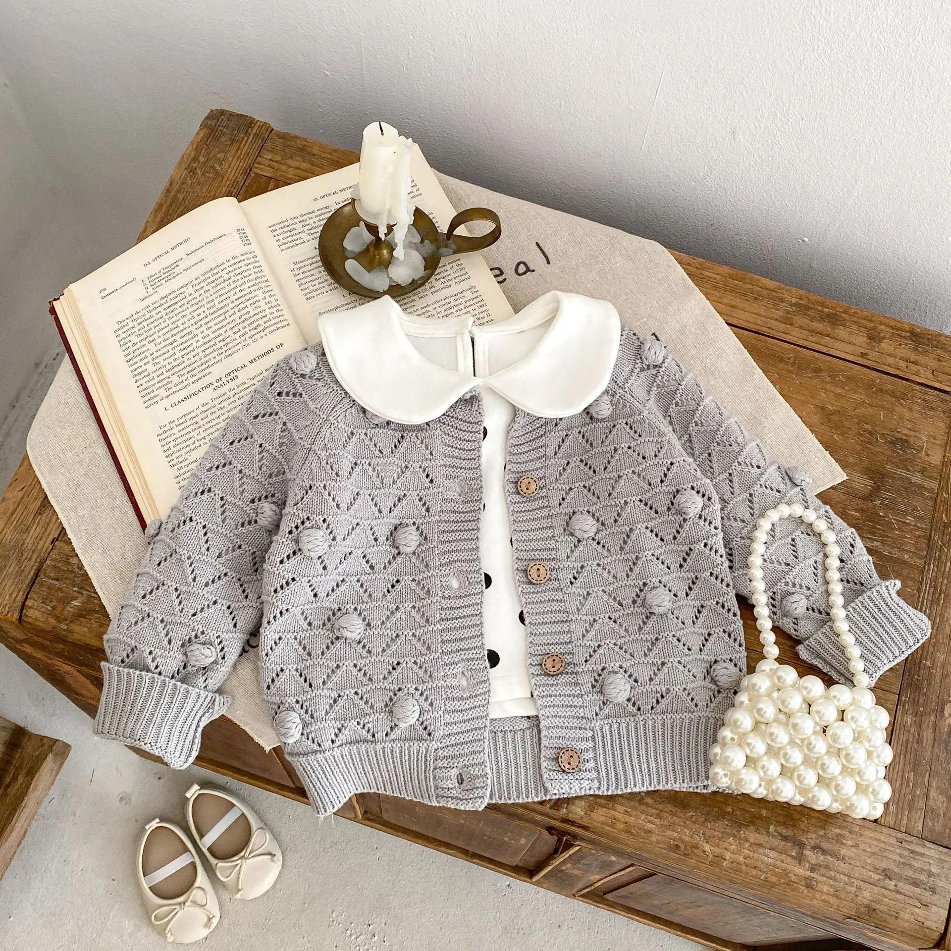 Baby Kid Girls Solid Color Cardigan Wholesale 230828225