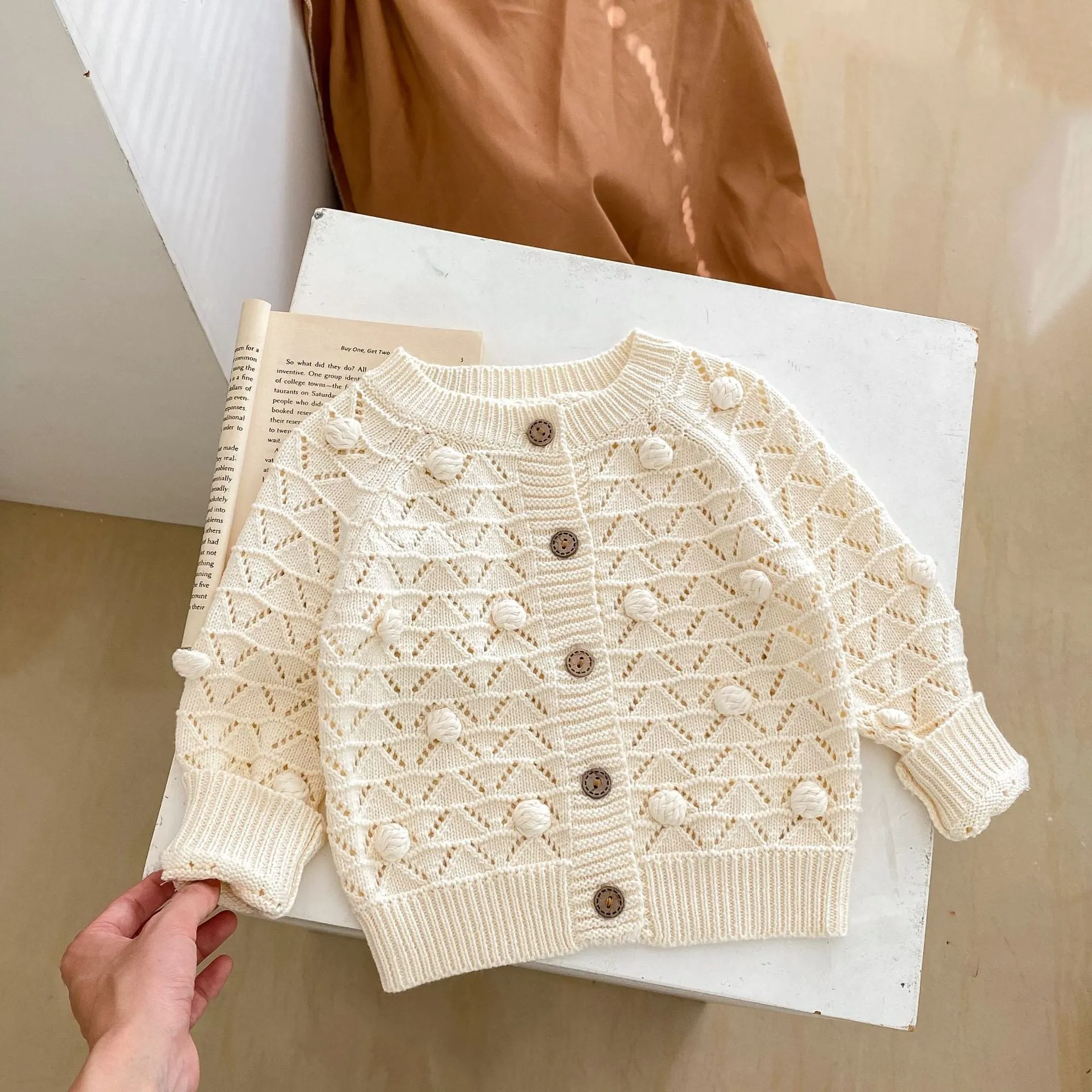 Baby Kid Girls Solid Color Cardigan Wholesale 230828225