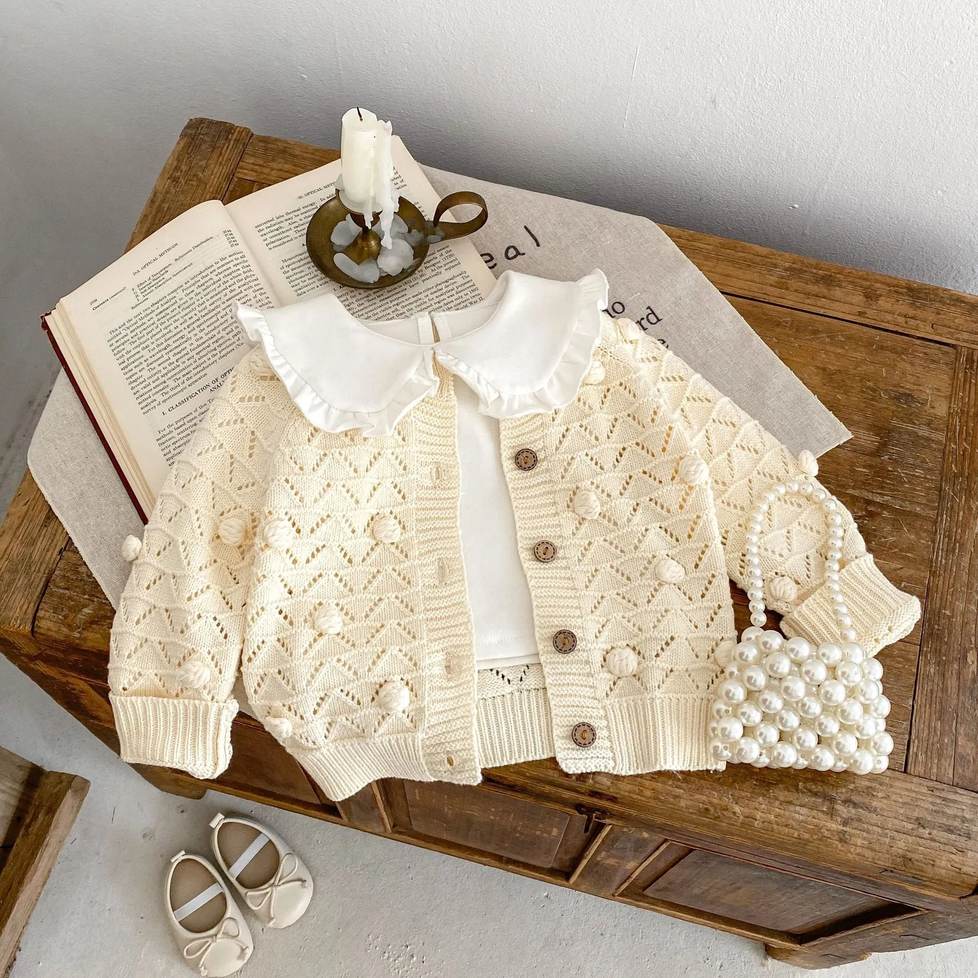 Baby Kid Girls Solid Color Cardigan Wholesale 230828225