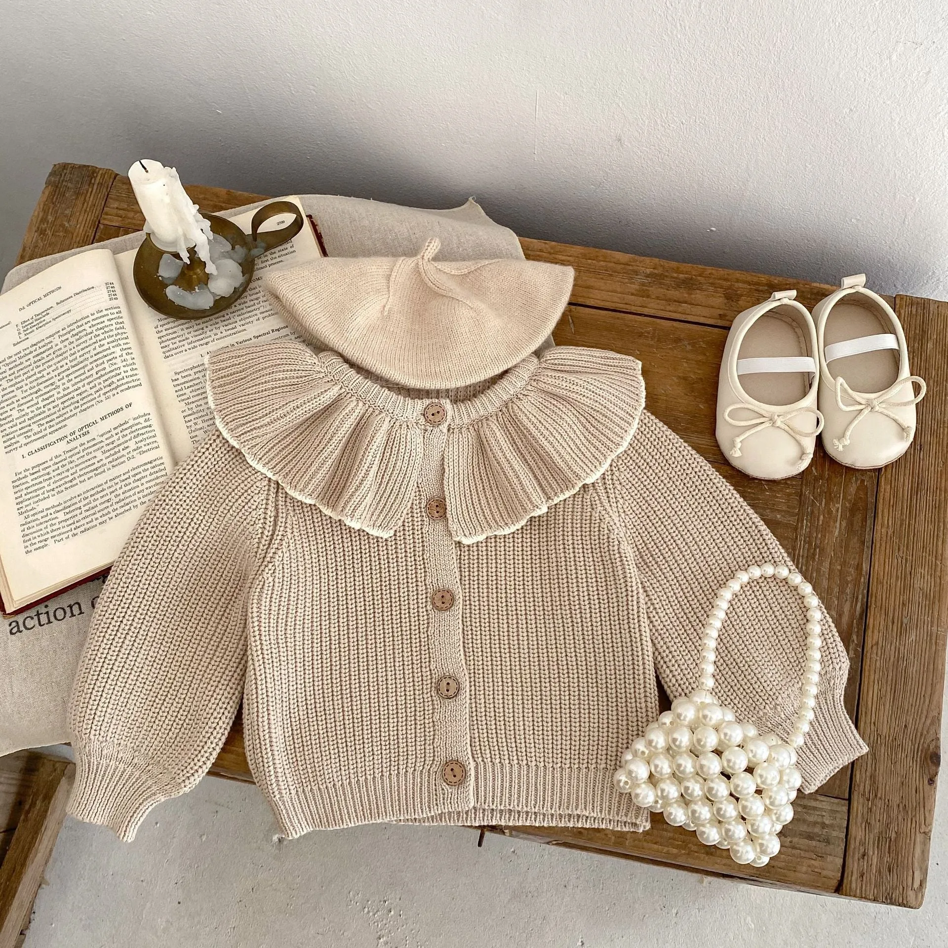 Baby Kid Girls Solid Color Cardigan Wholesale 230828261