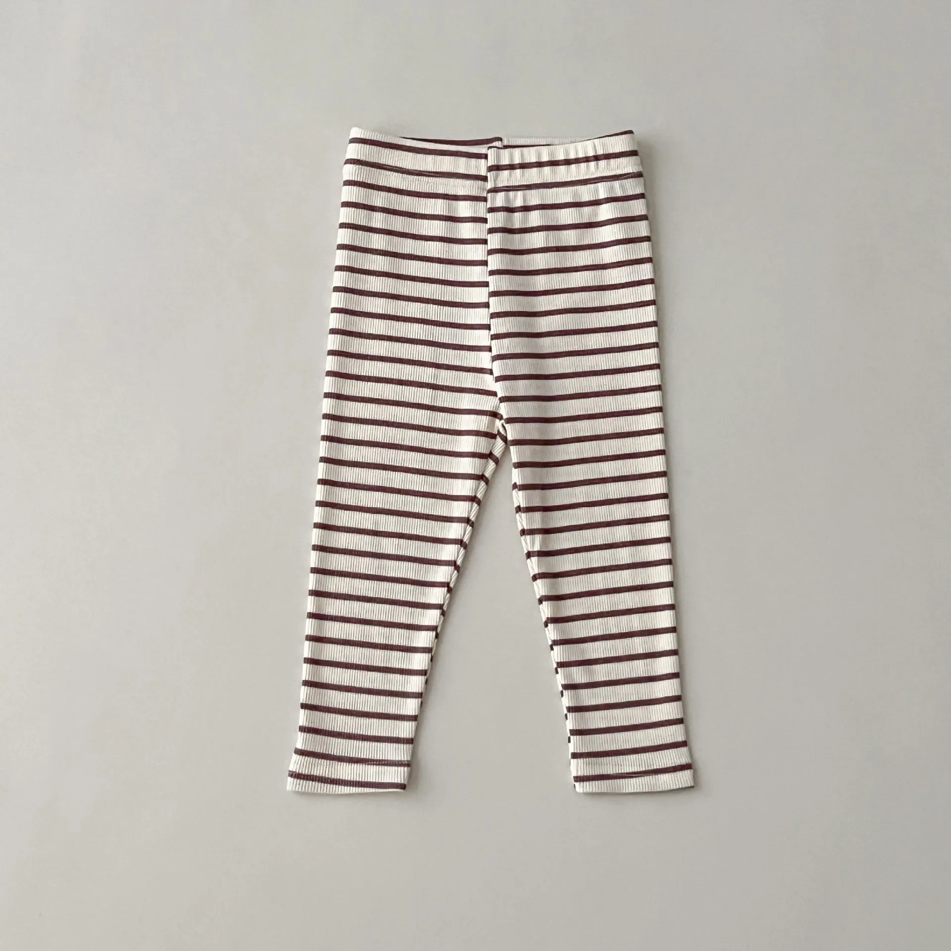 Baby Kid Girls Solid Color Striped Pants Leggings Wholesale 23113058