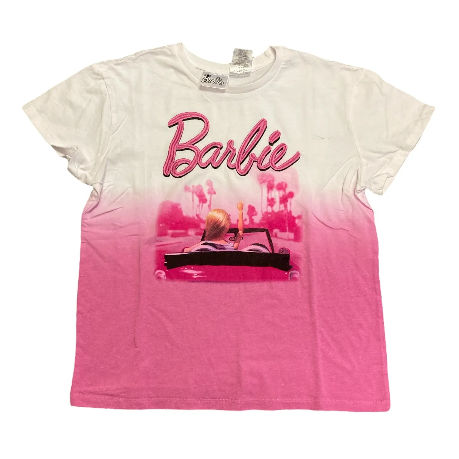 Barbie Women's Classic Stitched Logo Short Sleeve Graphic T Shirt