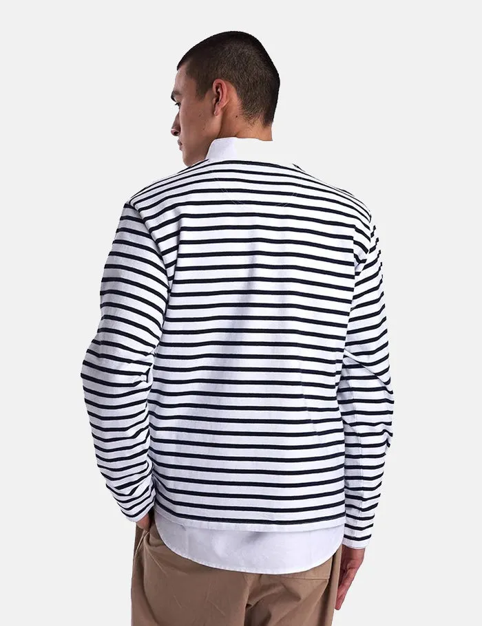 Barbour 'Made for Japan' Lanercost Long Sleeve T-Shirt - Navy Stripe