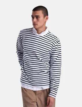 Barbour 'Made for Japan' Lanercost Long Sleeve T-Shirt - Navy Stripe