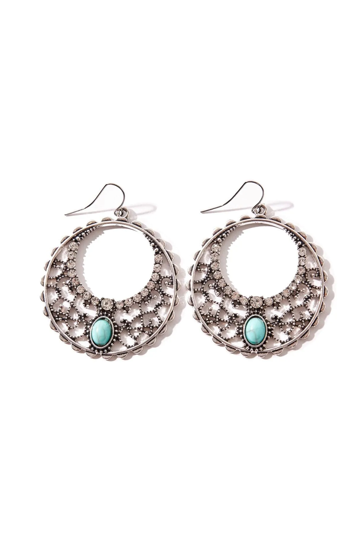 Bead Oval Earring