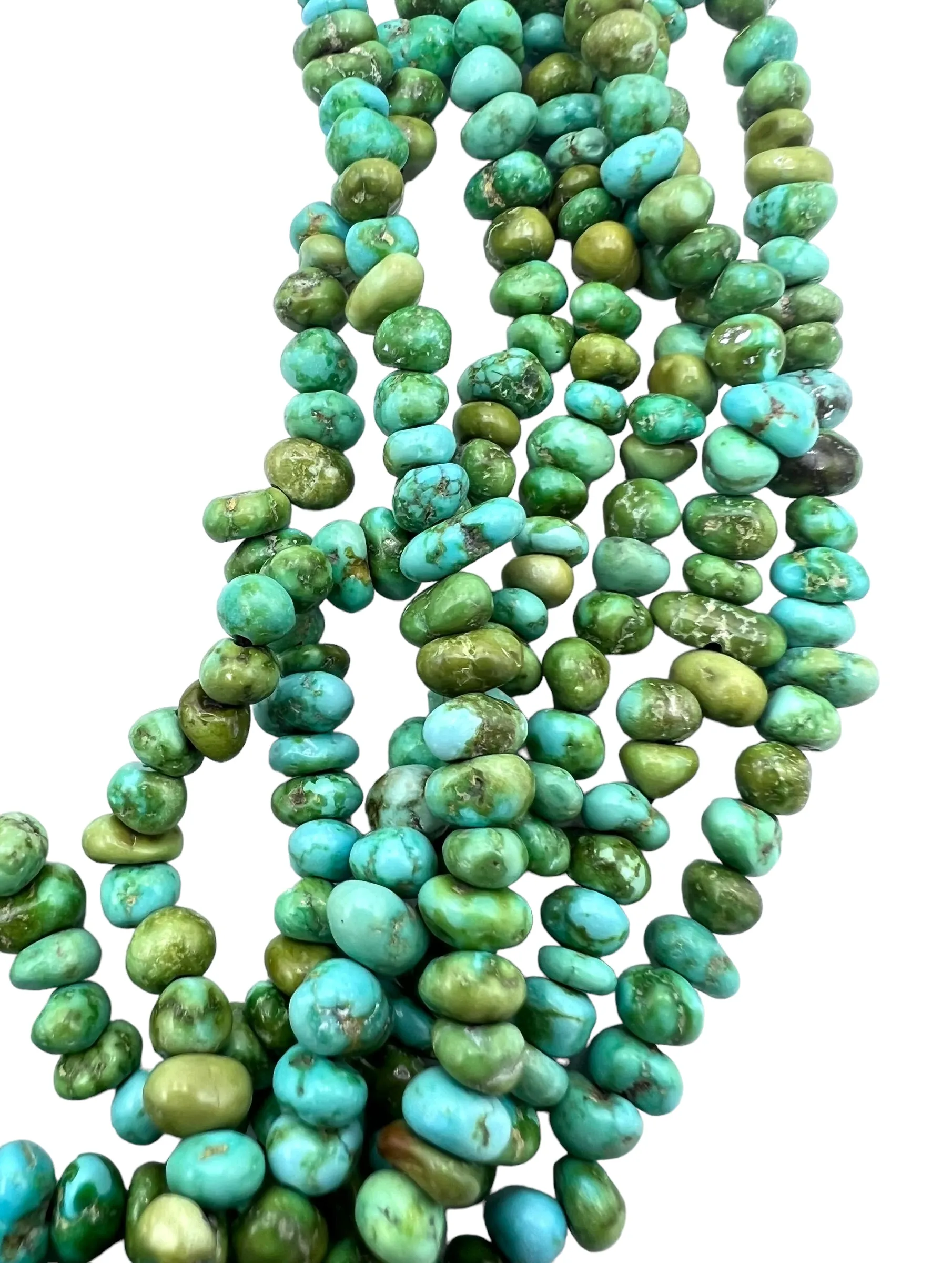 Beautiful Color Sonoran Gold Turquoise (Mex) 4-5mm Nugget Beads (16 inch Strand)