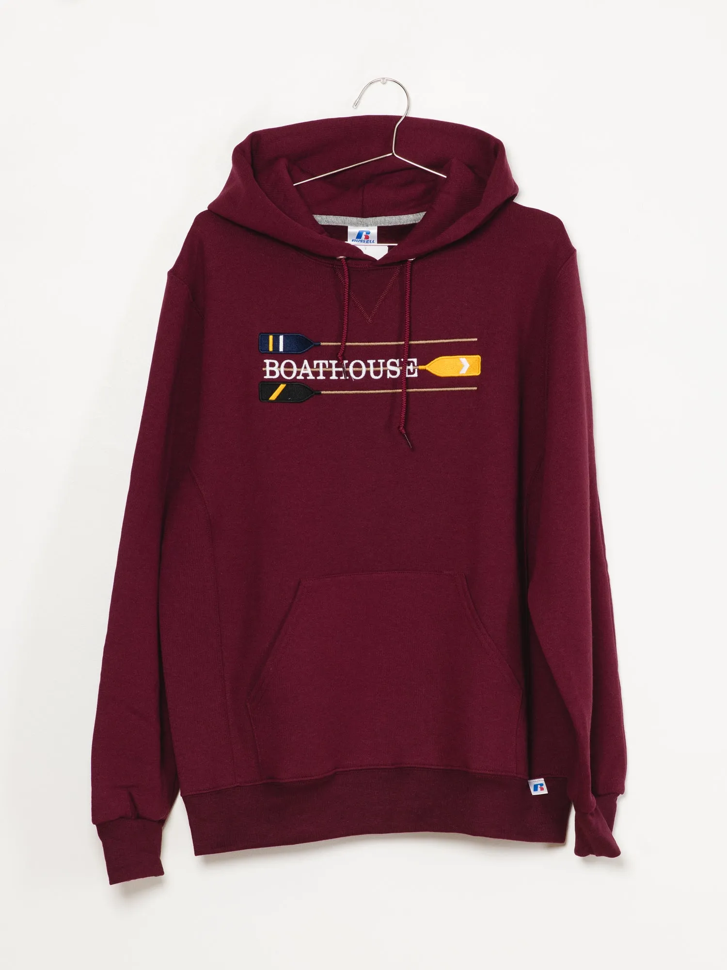 BOATHOUSE RETRO OARS HOOD - MAROON - CLEARANCE