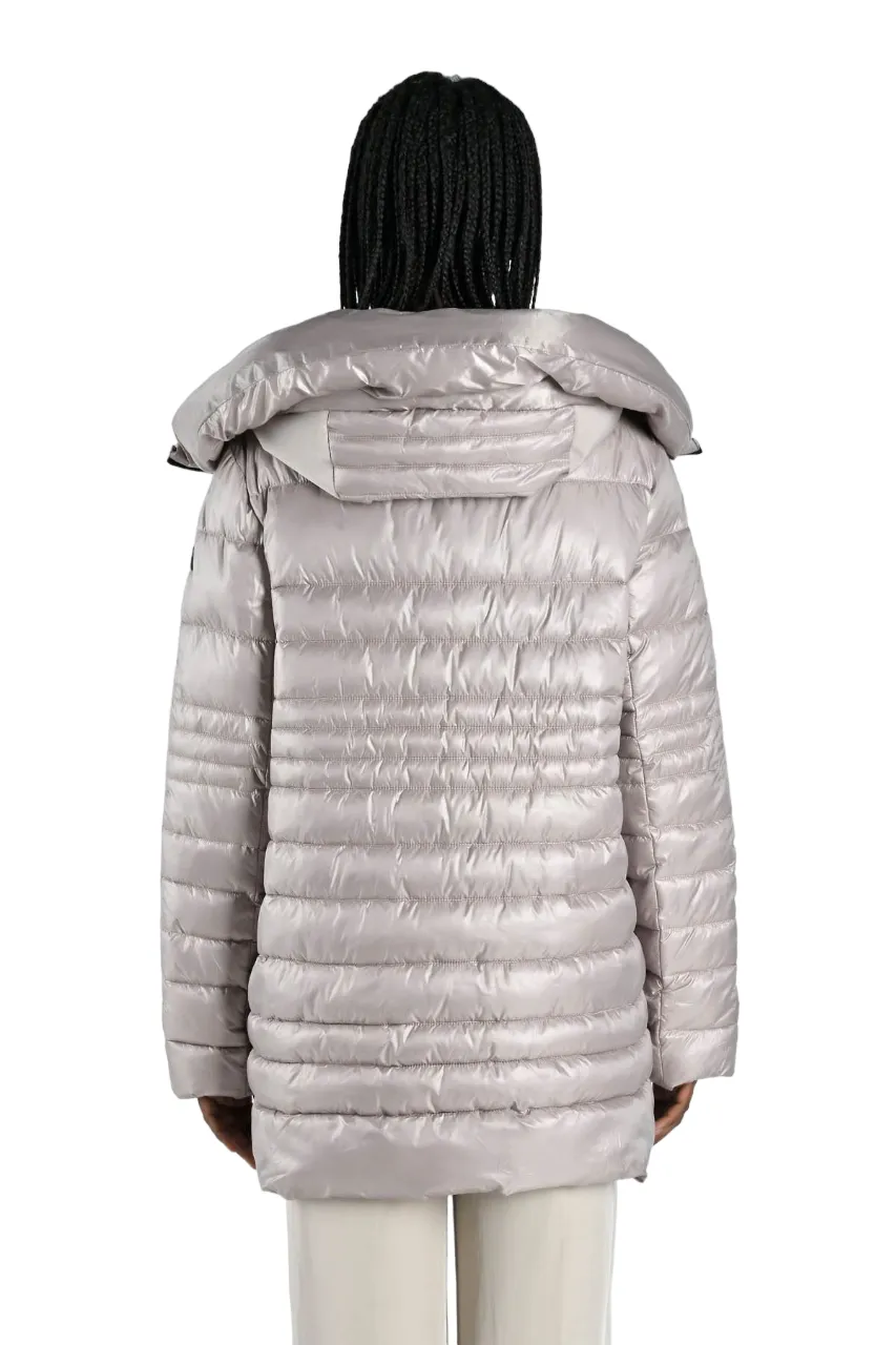 Canadian Alma women's long jacket with hood CN.G223368W goat