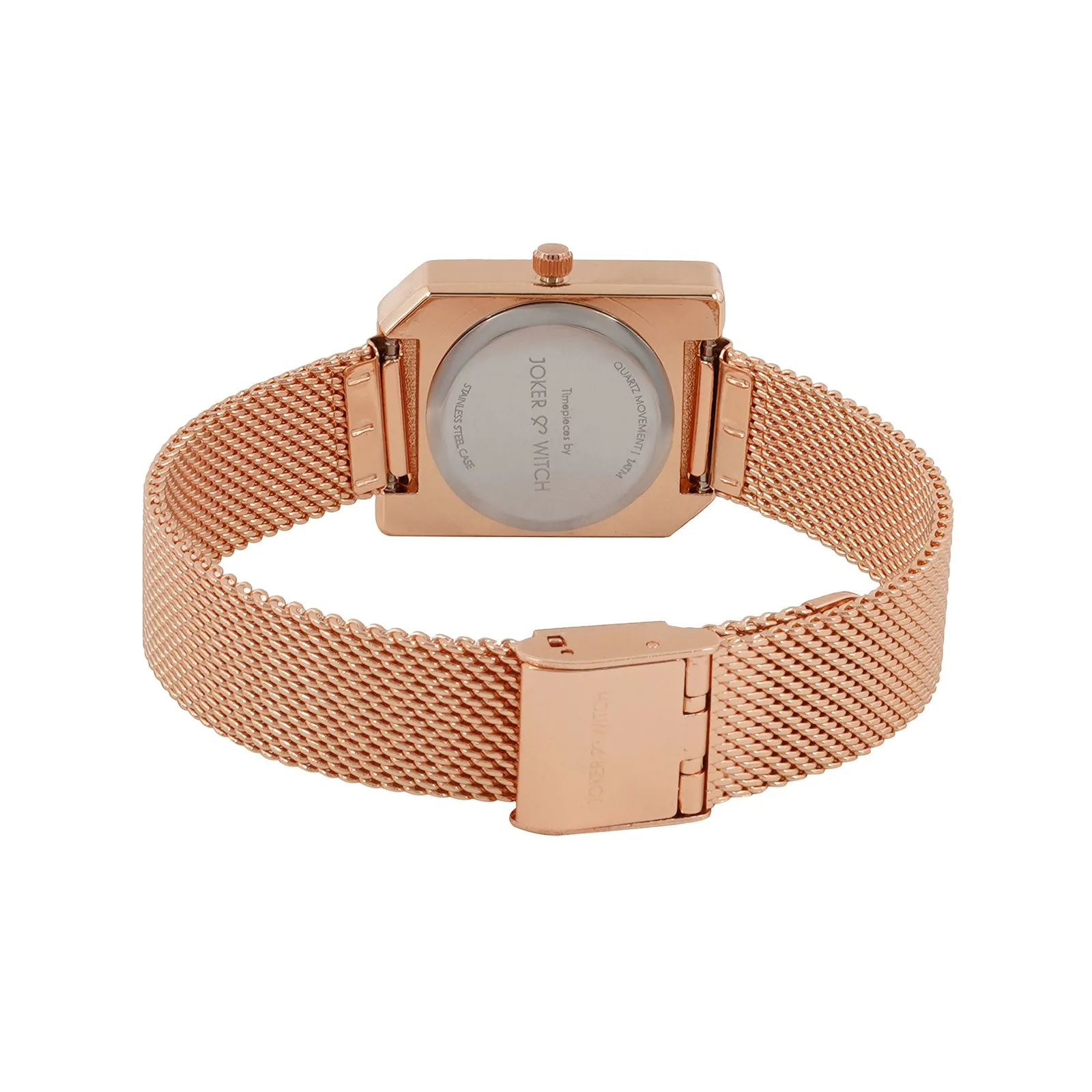 Candace Rosegold Watch Bracelet Stack