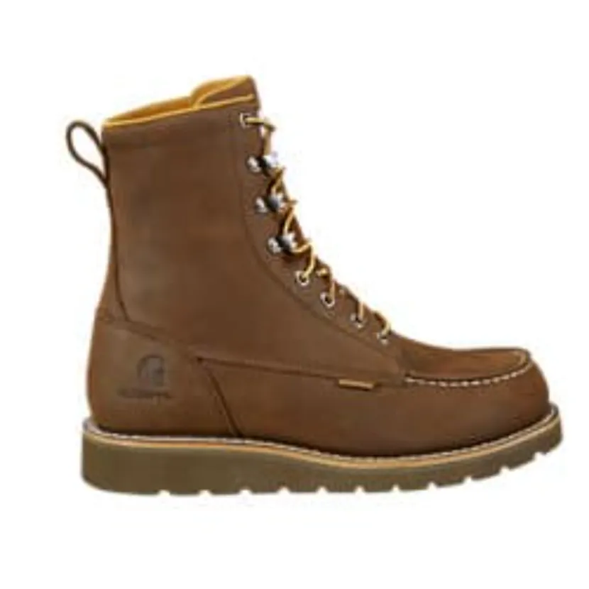 Carhartt Men's Moc 8" Soft Toe Wedge Work Boot -Brown- FW8093-M