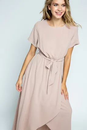 Caroline Maxi Dress in Taupe