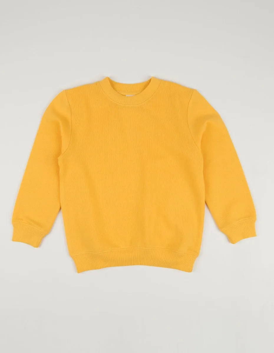 Classic Solid Color Pullover Sweatshirt