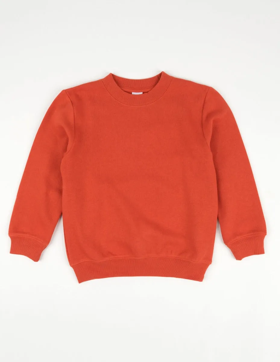 Classic Solid Color Pullover Sweatshirt