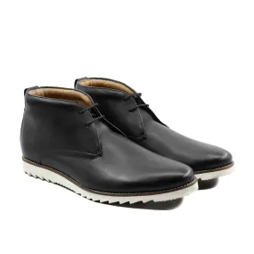 Coblam - Men's Black Calf Leather Chukka Boot