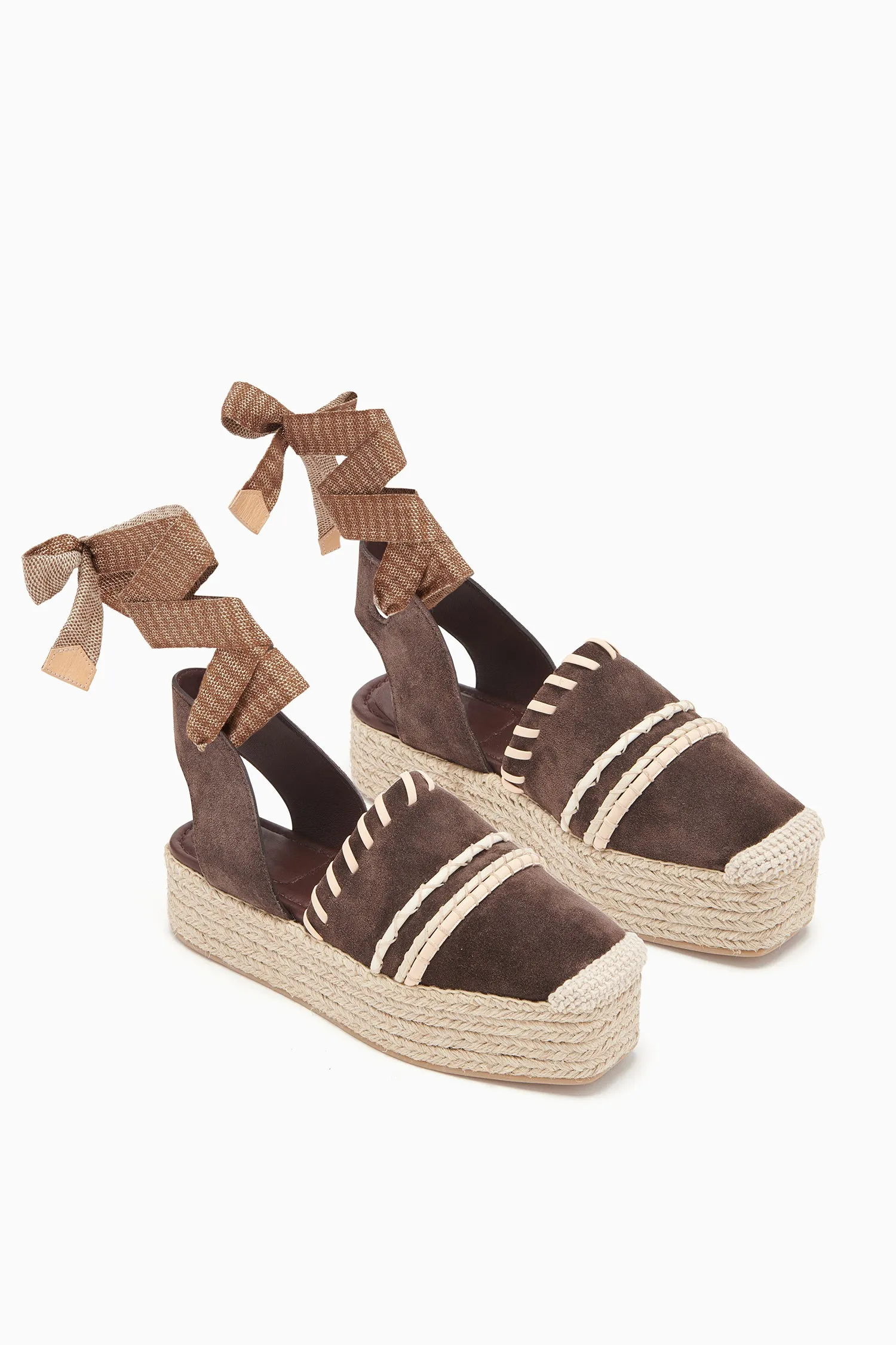 Concha Platform Espadrille - Chocolate