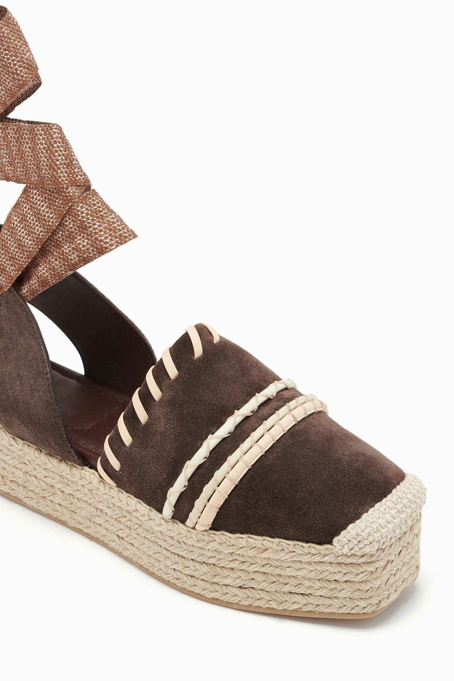 Concha Platform Espadrille - Chocolate