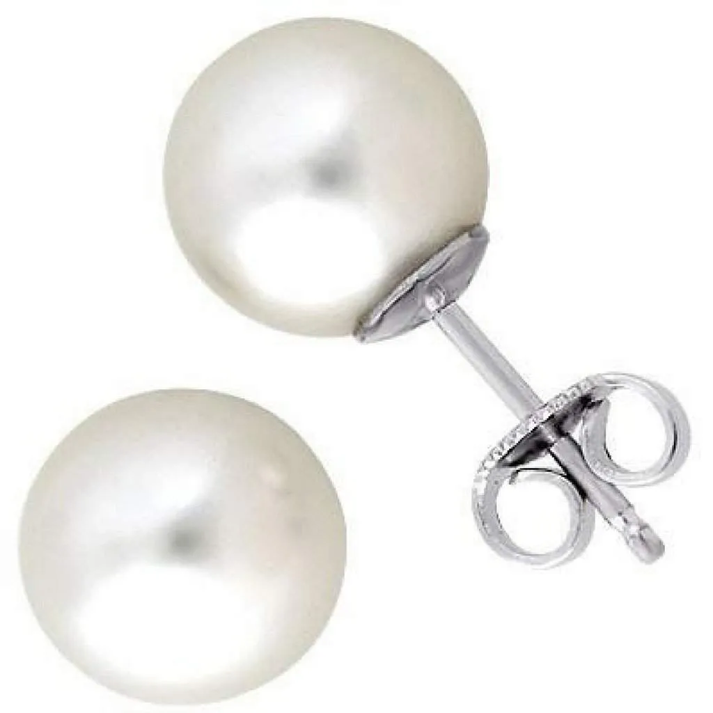 Cultured Freshwater Pearl Stud Earring 8mm