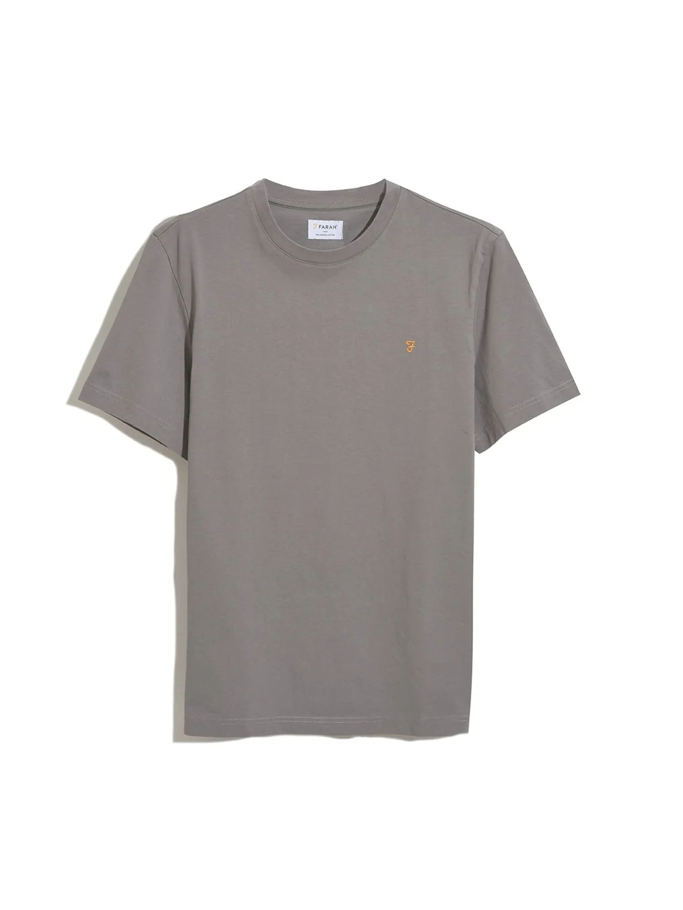 Danny Regular Fit Organic Cotton T-Shirt In Rail Grey