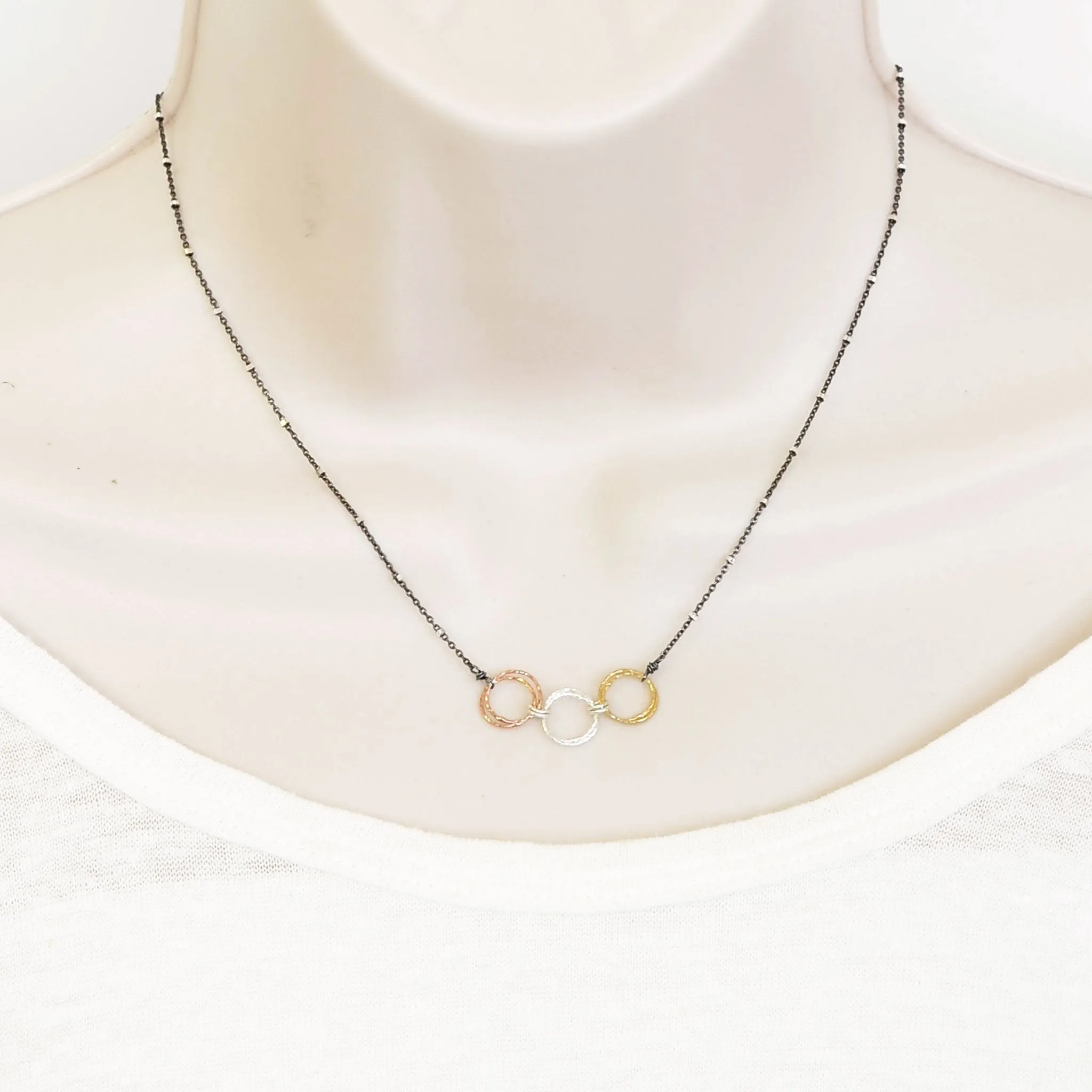 Diamond Cut Unity Necklace (N1470)