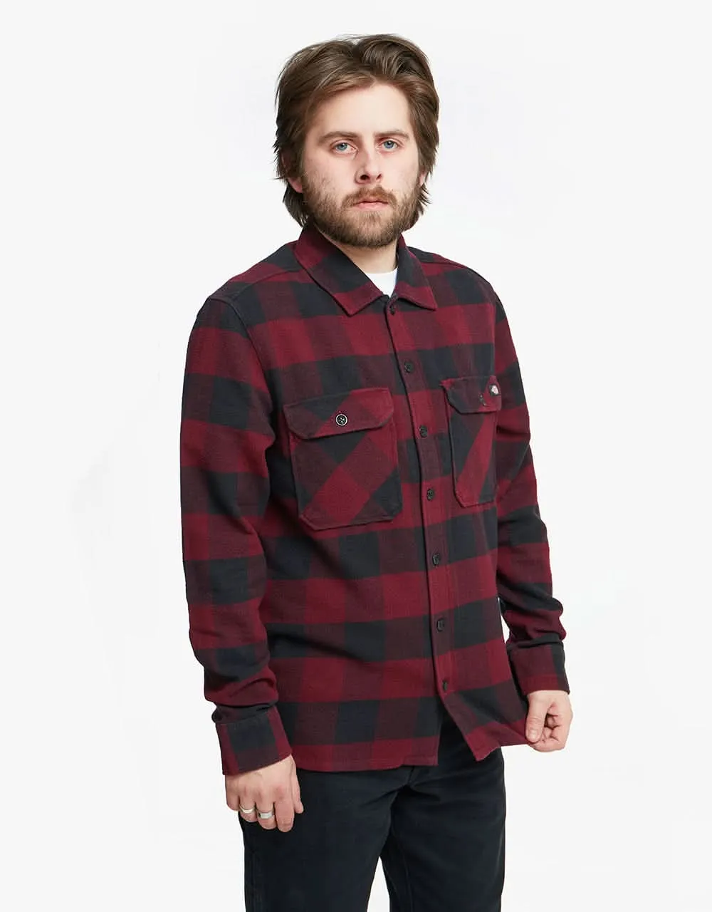 Dickies Sacramento L/S Shirt - Maroon