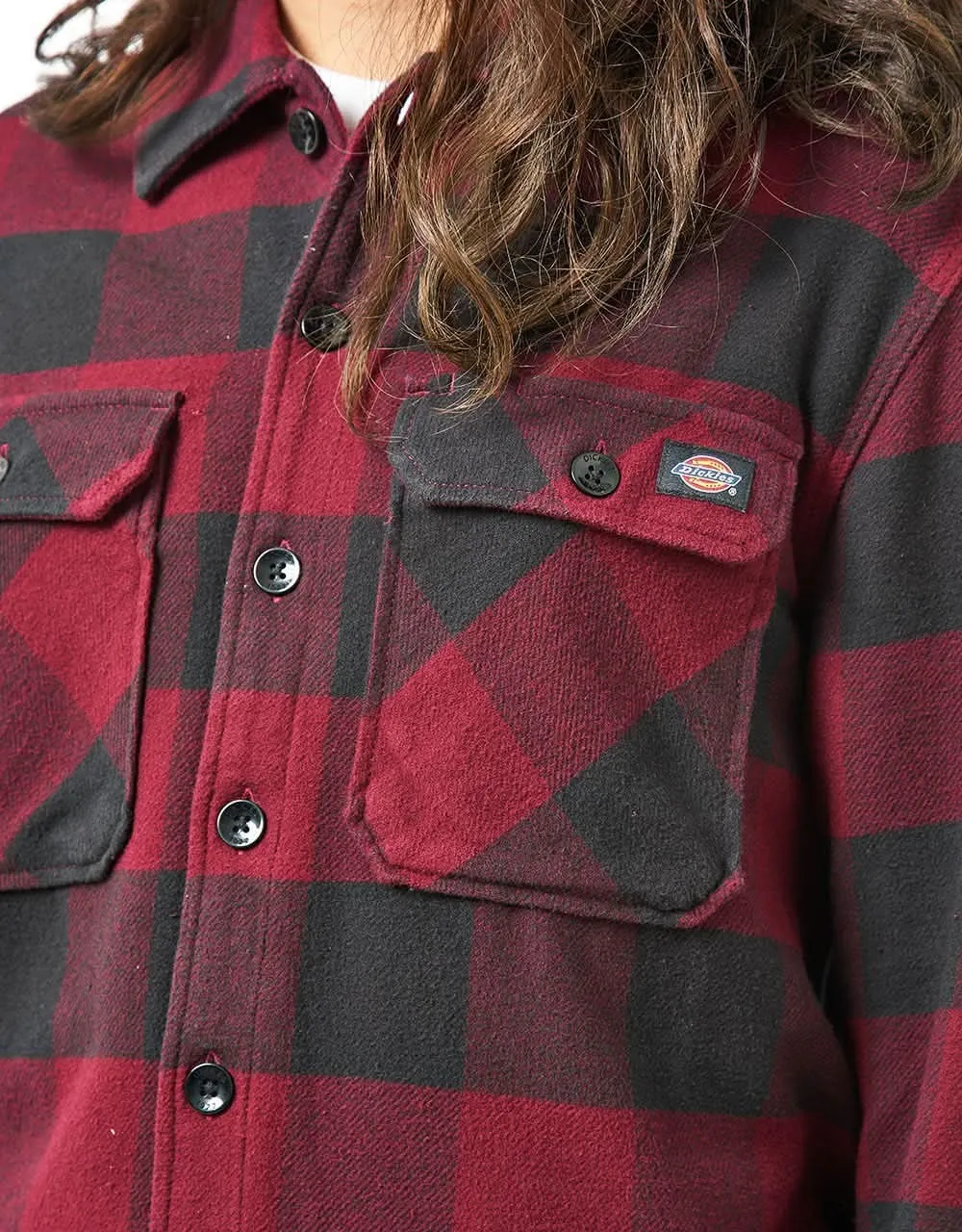 Dickies Sacramento L/S Shirt - Maroon