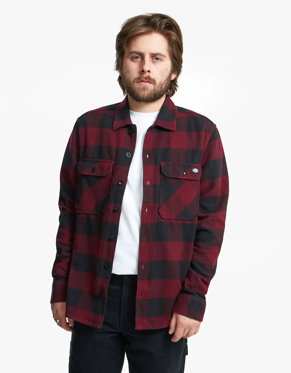 Dickies Sacramento L/S Shirt - Maroon