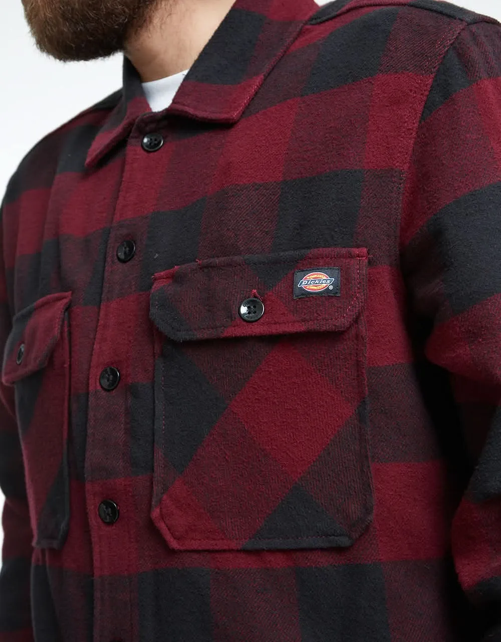 Dickies Sacramento L/S Shirt - Maroon