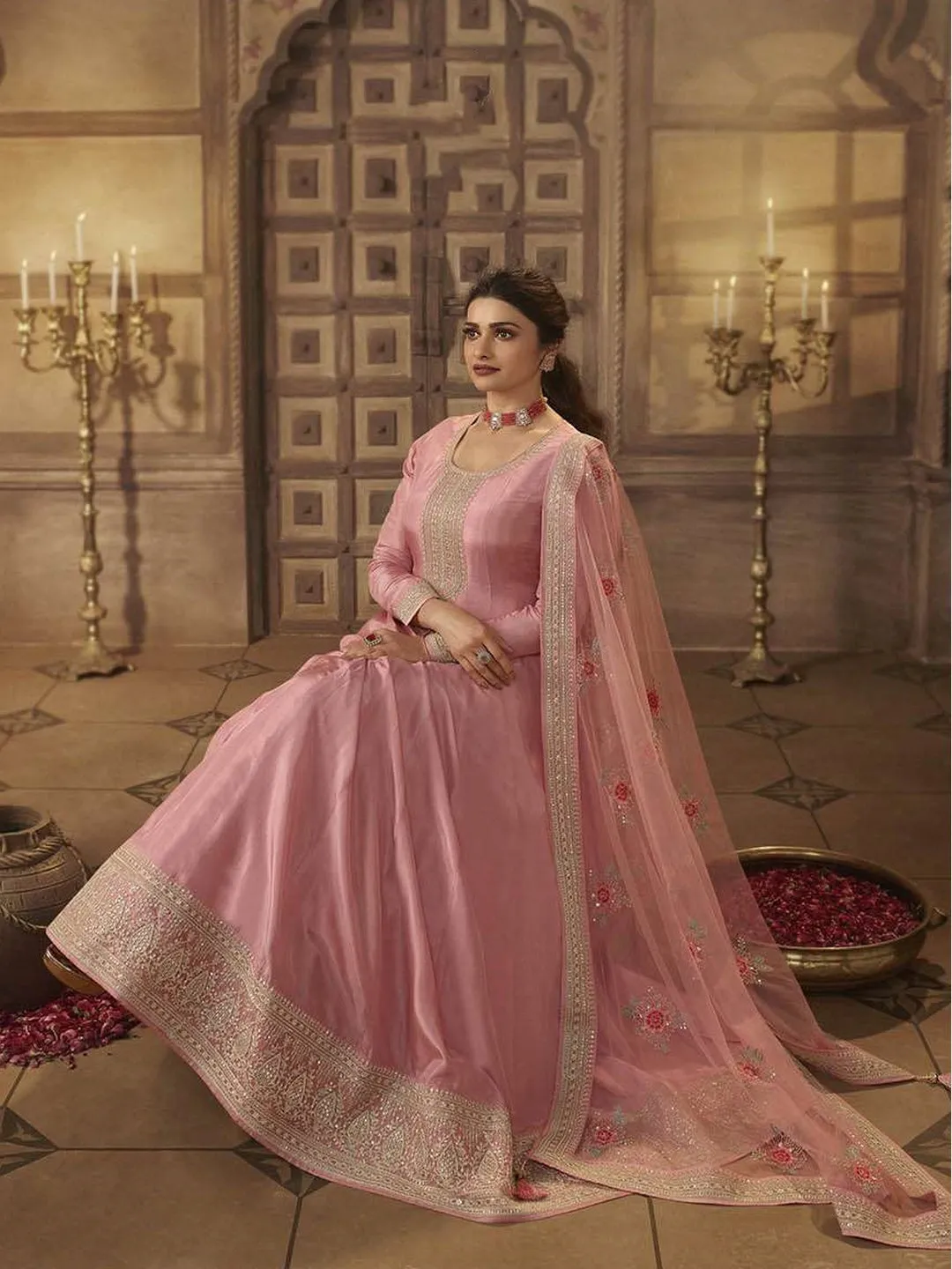 Embroidered Art Silk - Anarkali