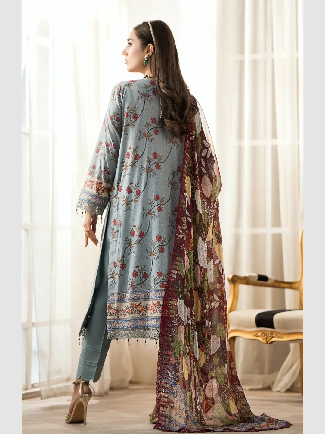 Embroidered Cambric Chikankari