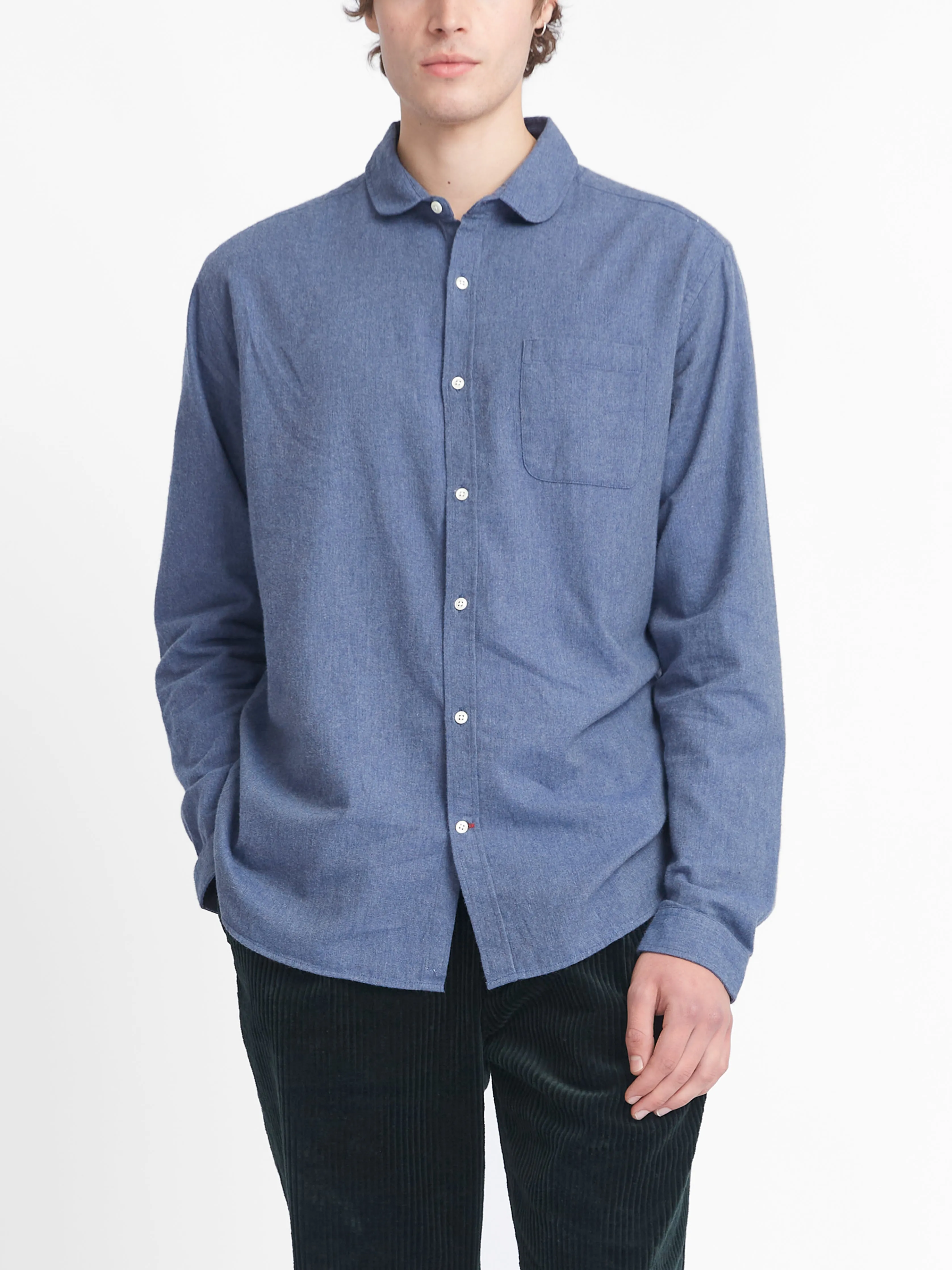 Eton Collar Shirt Abbingdon Slate Blue