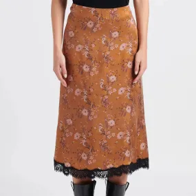 Flora Skirt (Borwn)