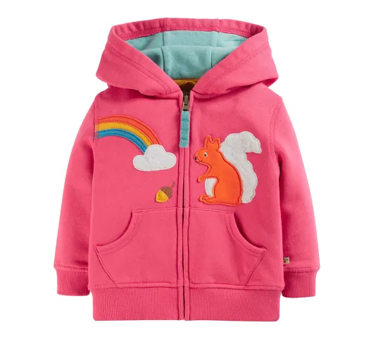 Frugi Switch Carbis Hoodie - Honeysuckle/Squirrel