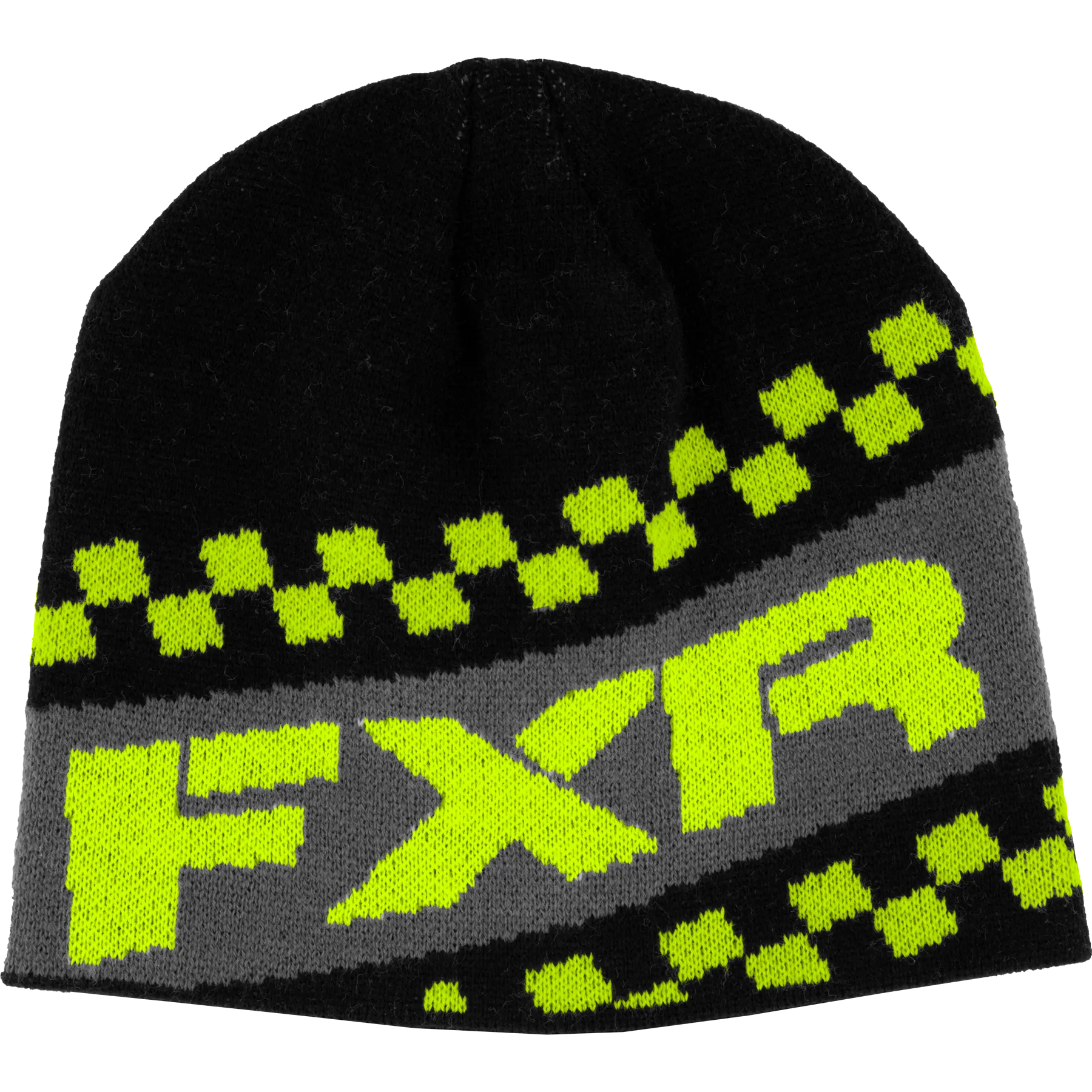 FXR Team Youth Beanie Black/Hi-Vis