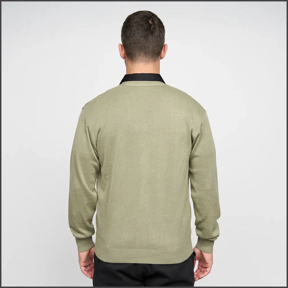 Gabicci Classic K02 Olive Cardigan*