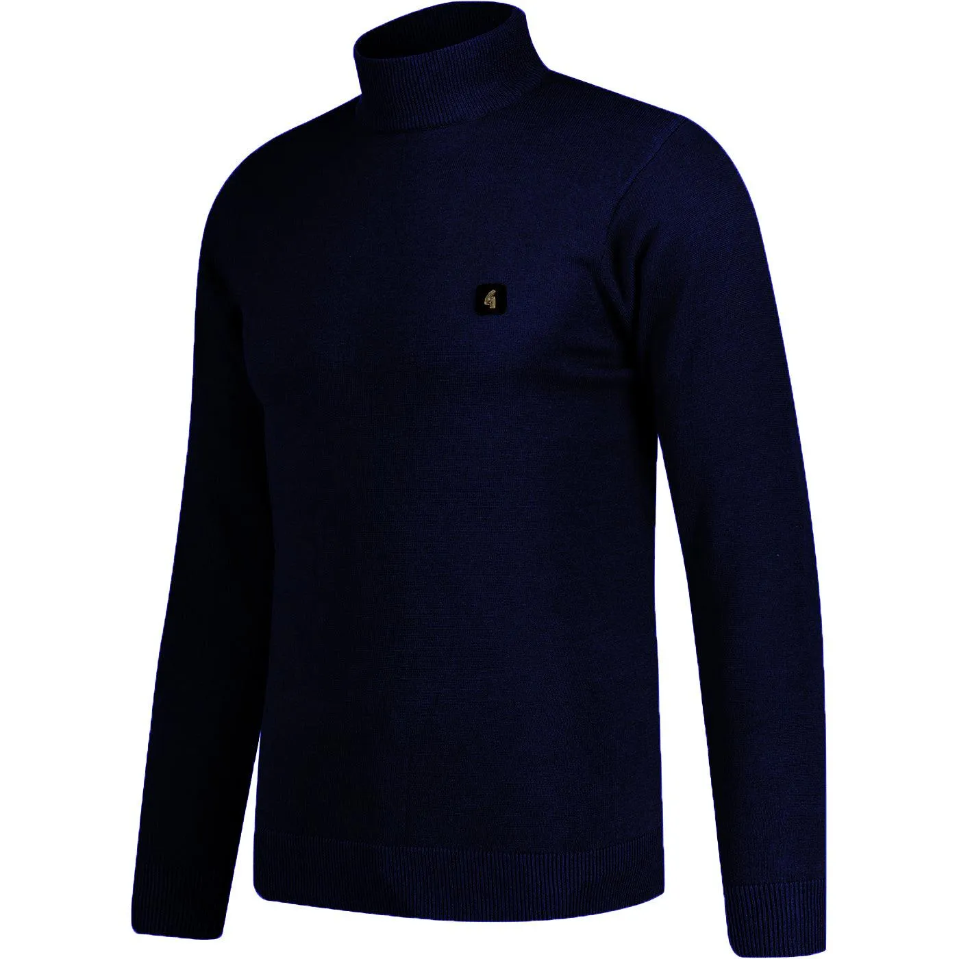 Gabicci Vintage Duke Turtleneck Jumper Navy